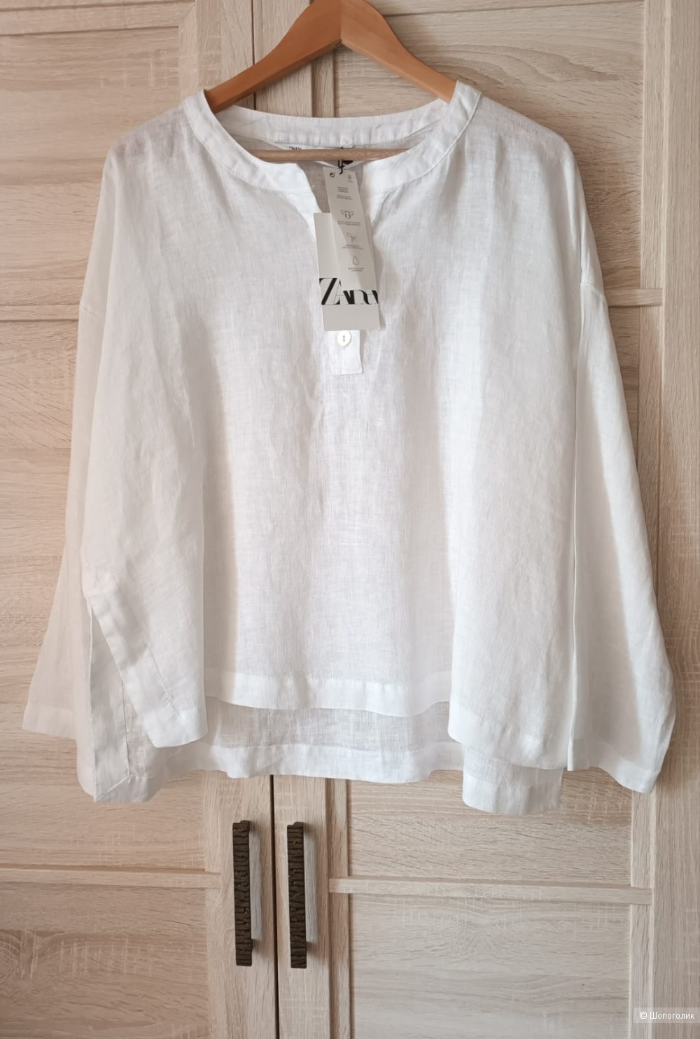 Льняная рубашка Zara/L