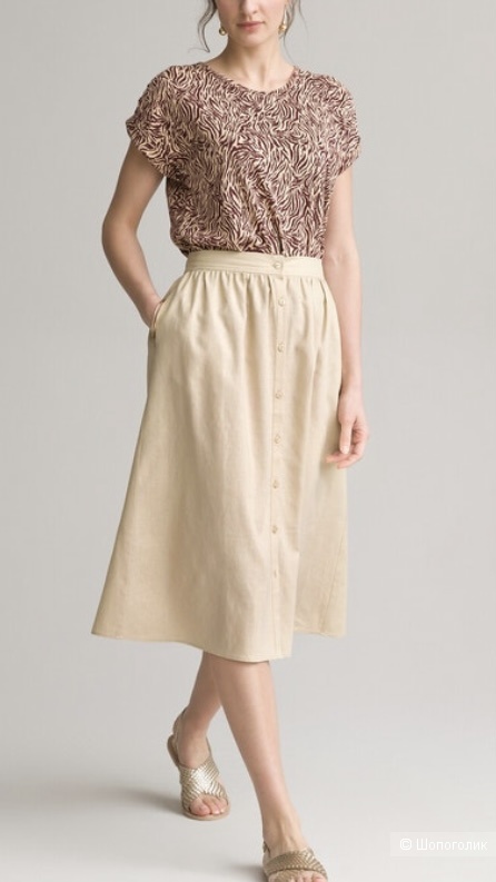 Льняная юбка Anne Weyburn 46 размер