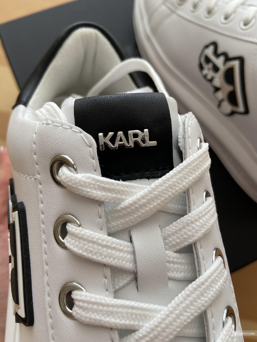 Кожаные кроссовки Karl Lagerfeld р 37
