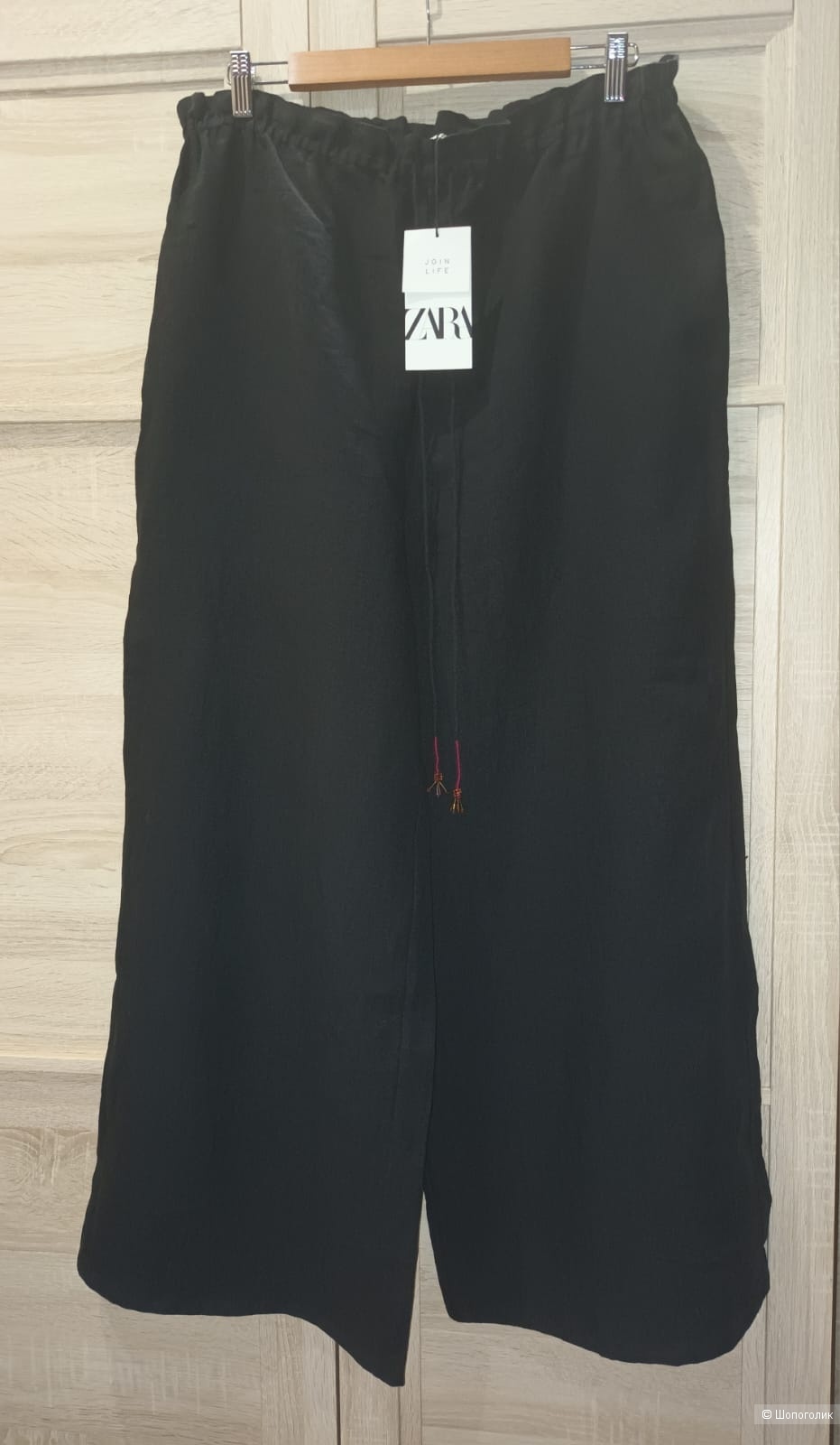 Льняные брюки Zara/XL