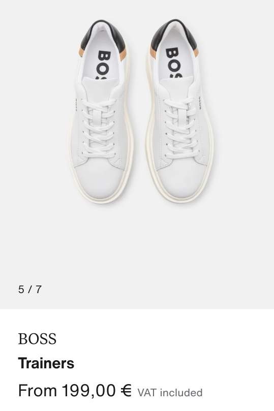 Новые кроссовки Hugo Boss 37