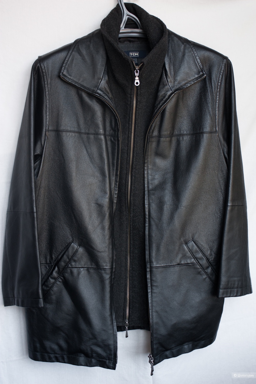 Куртка кожаная мужская трансформер TCM  Tchibo GmbH, 52 Ru
