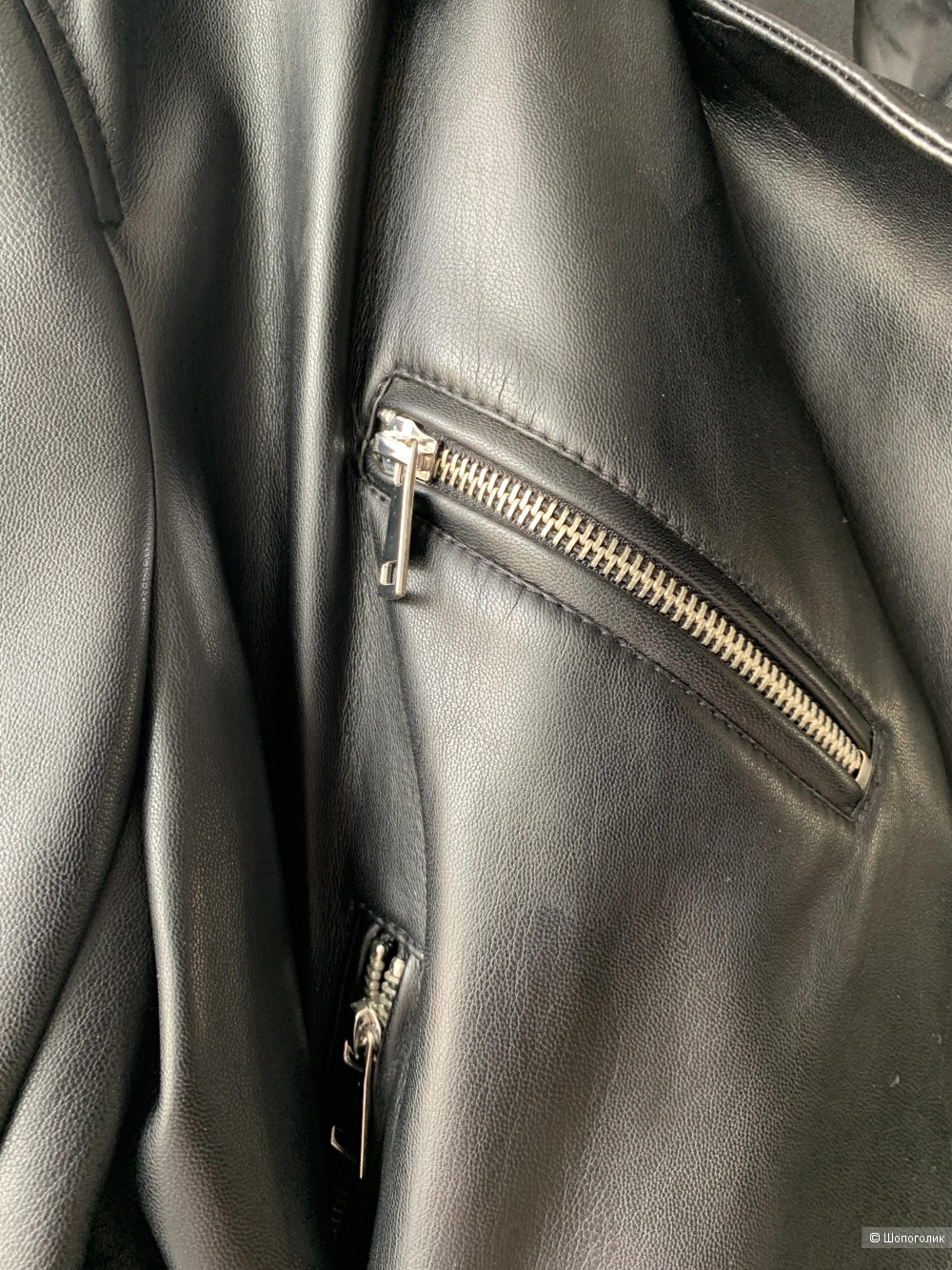 Кожаная куртка Stradivarius размер L