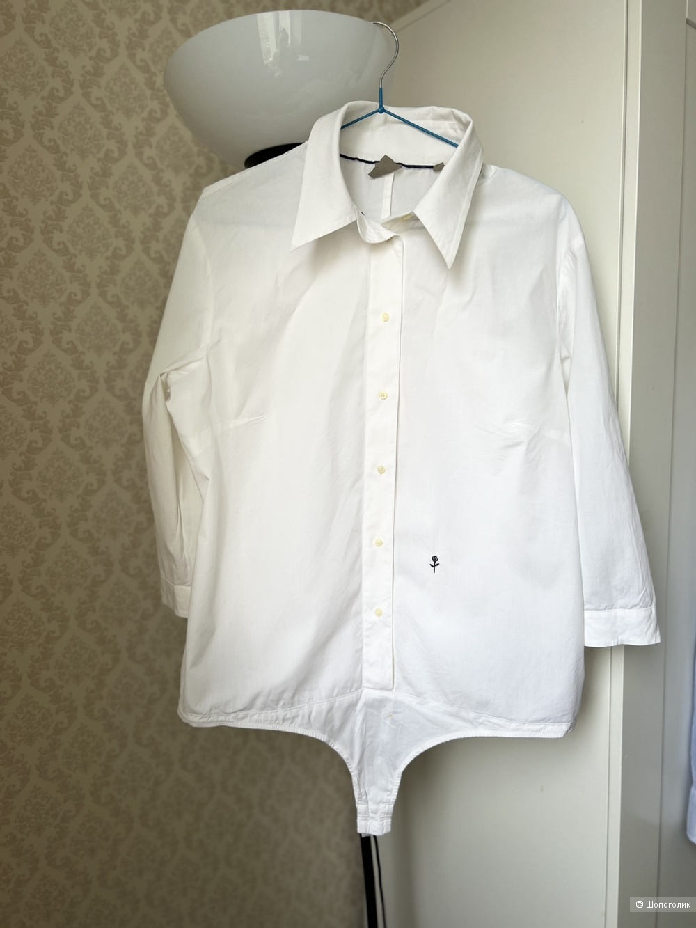 Белая рубашка- боди, No name  р. 50