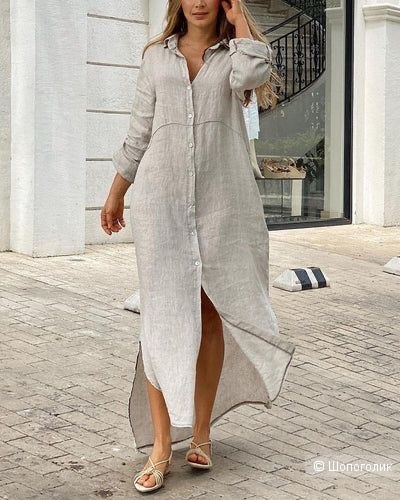 Платье сафари Puro lino Italy new ,42-52