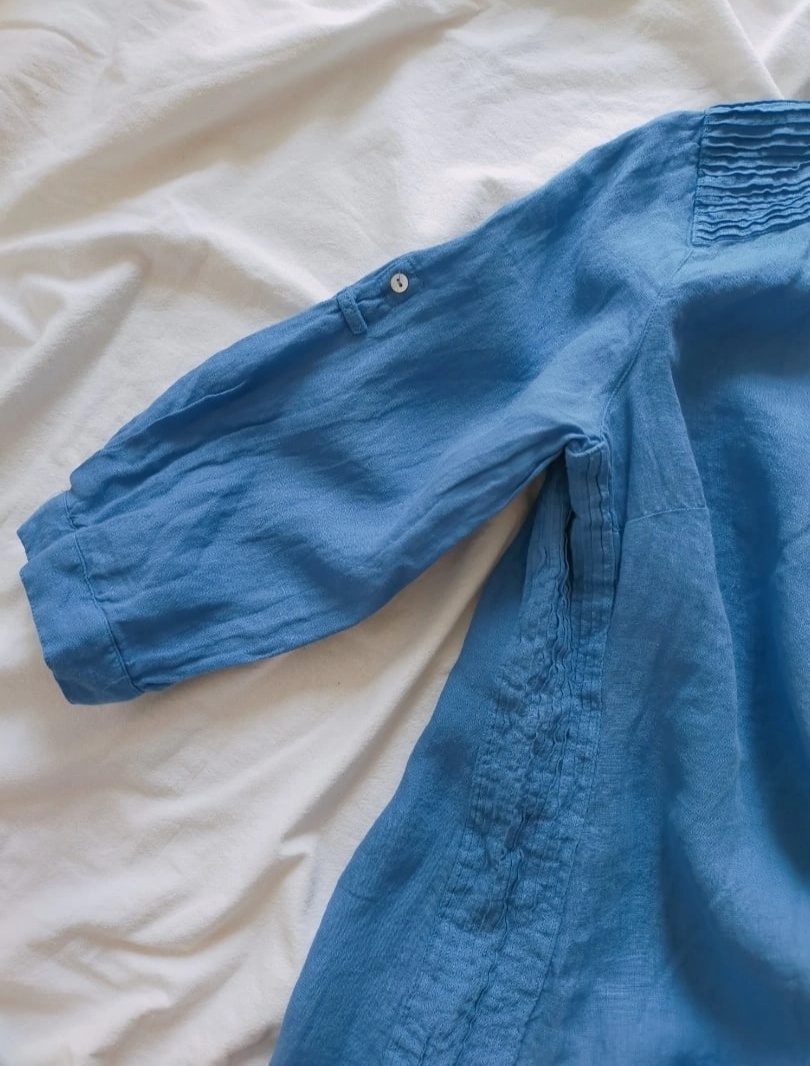 Льняная рубашка Massimo Dutti размер eur 38