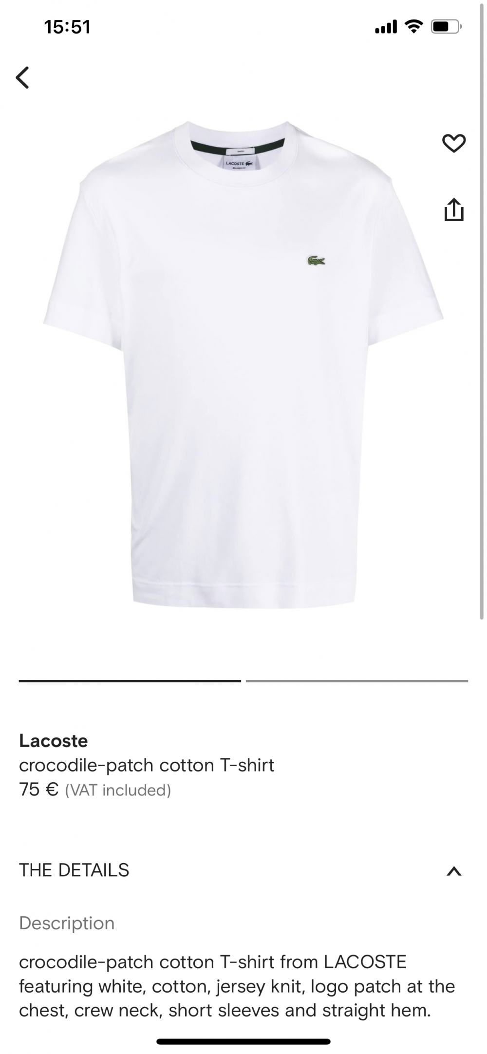 Lacoste футболка мужская XL