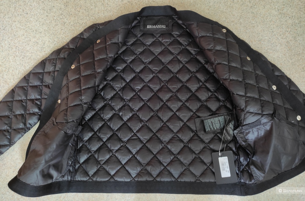 Куртка Ermanno Scervino размер 40 IT Чёрная Пуховая