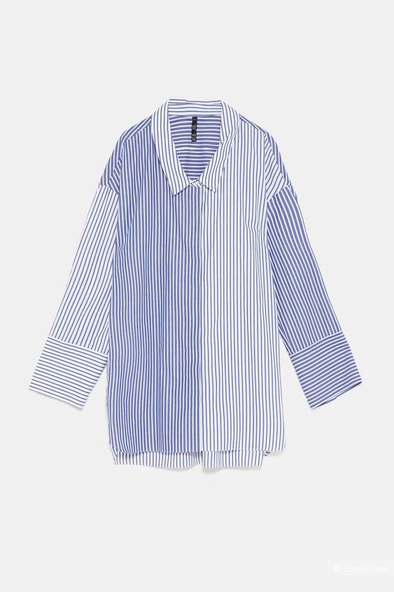 Рубашка Zara оверсайз, размер M-L