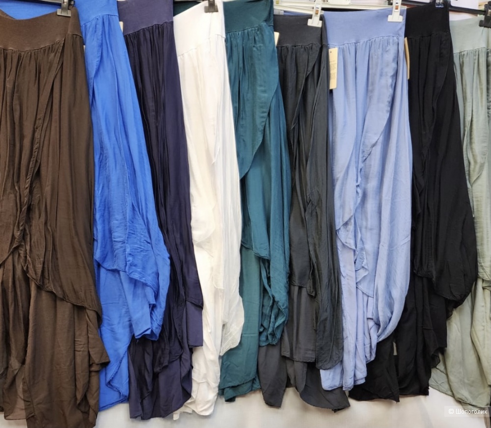 Юбка брюки шелк Silk Italia new collection, 42-52