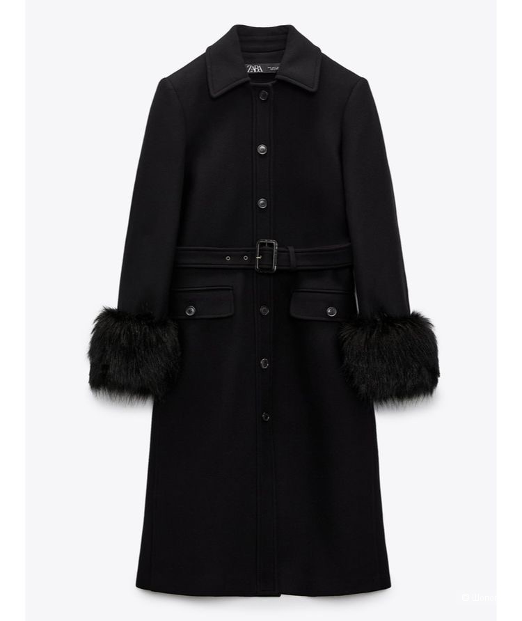 Шерстяное пальто Zara M
