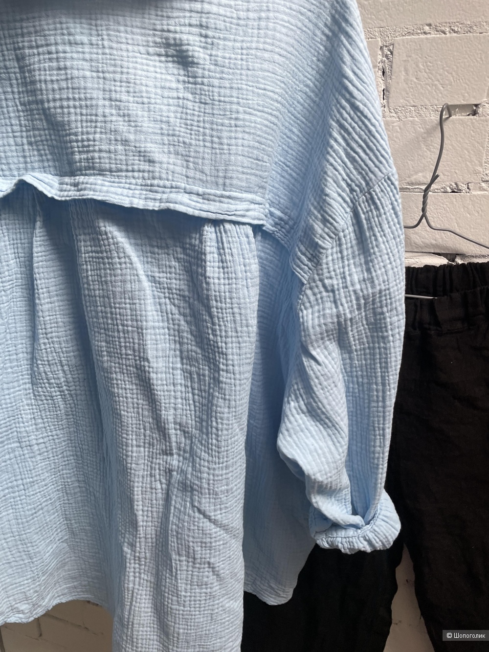 Сет рубашка муслин oversize и брюки лен Puro lino, 46-54
