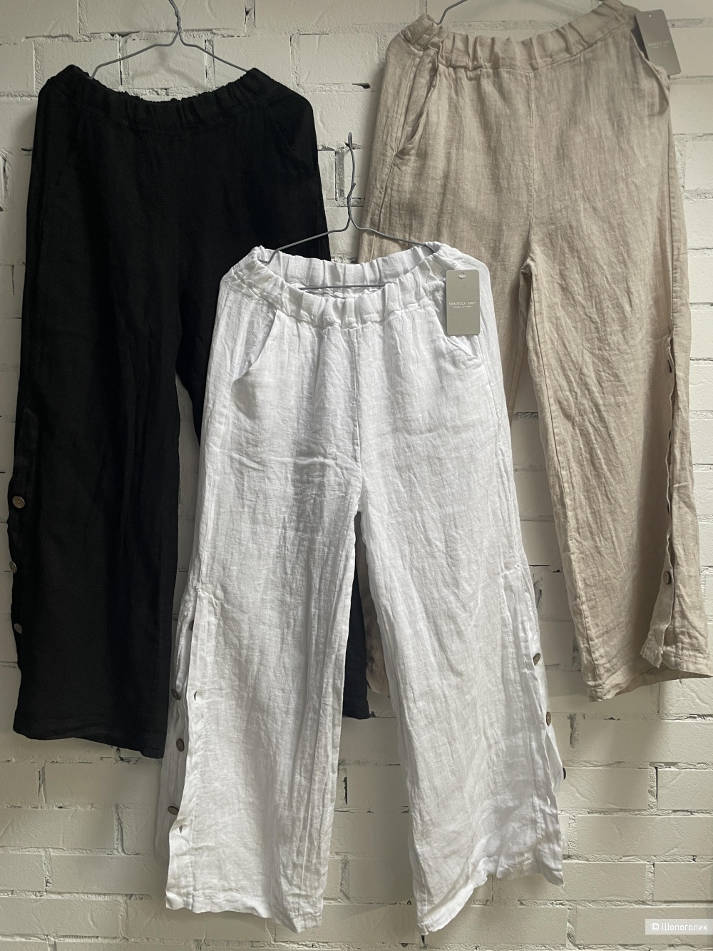 Сет рубашка муслин oversize и брюки лен Puro lino, 46-54