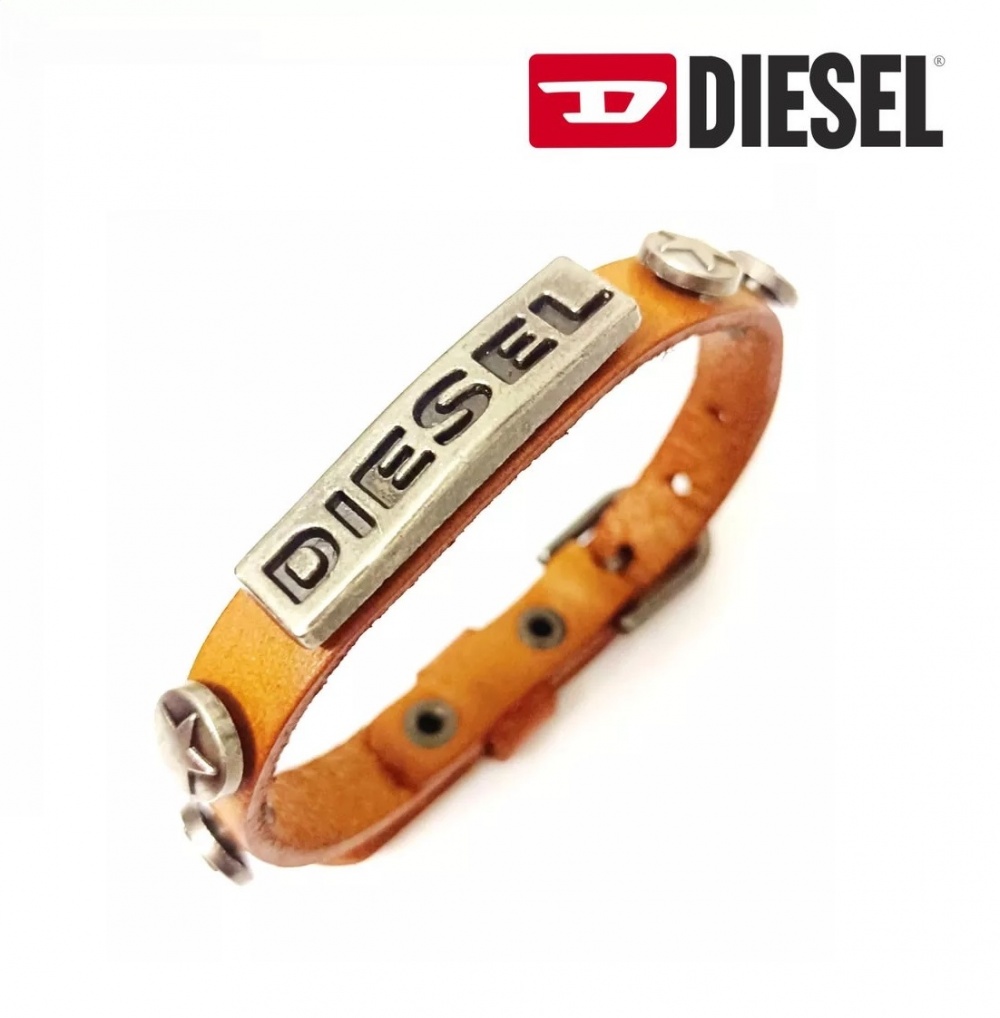 Кожаный браслет DIESEL, унисекс