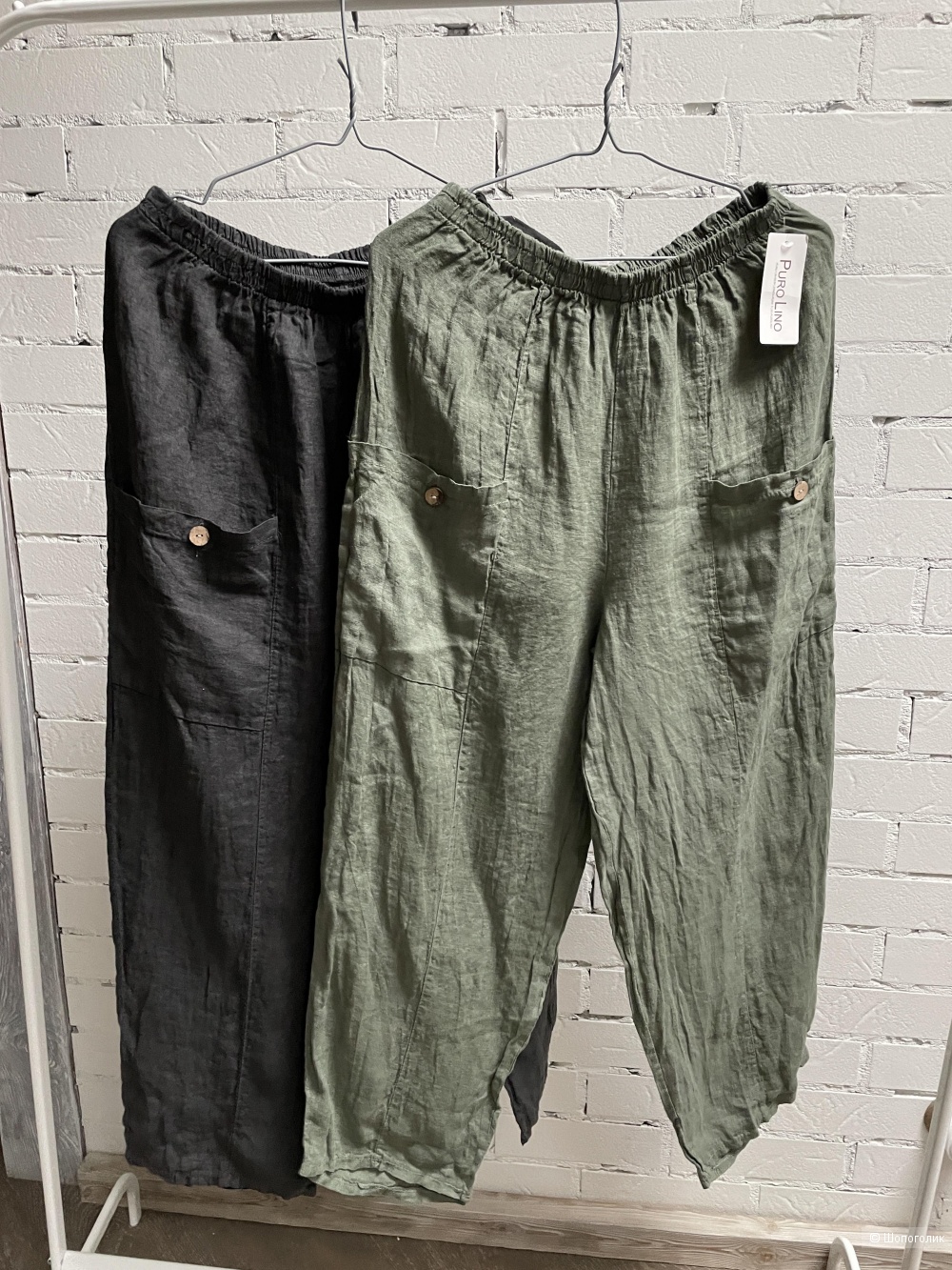 Сет брюки лен Puro lino и рубашка муслин ,44-55