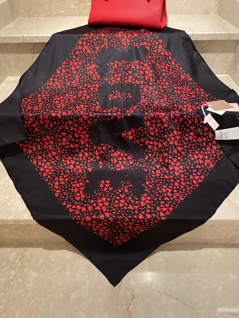 Шелковый платок Iblues by Max Mara 90x90 см.