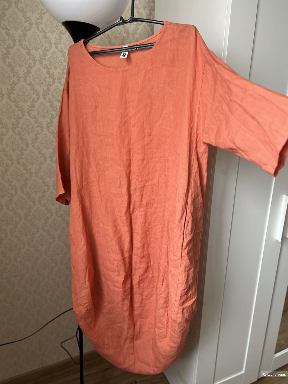 Платье, лен, Wendy Trendy, р. 52