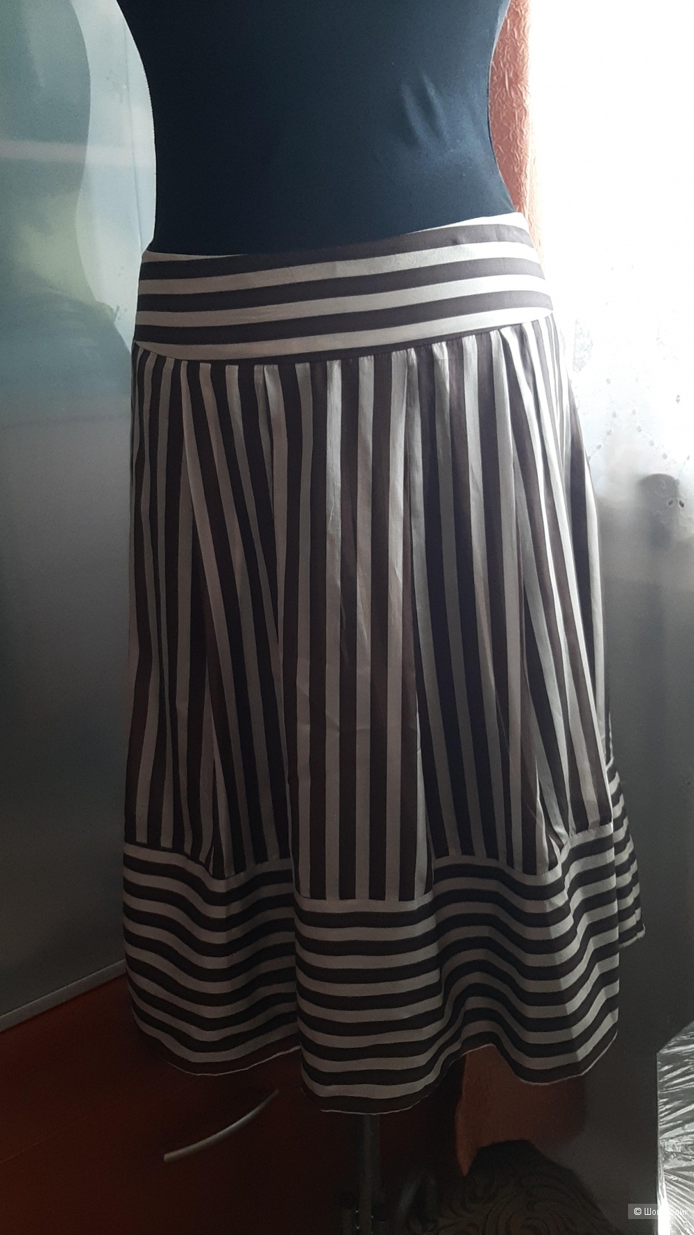 Шелковая  юбка  Zara  размер 48