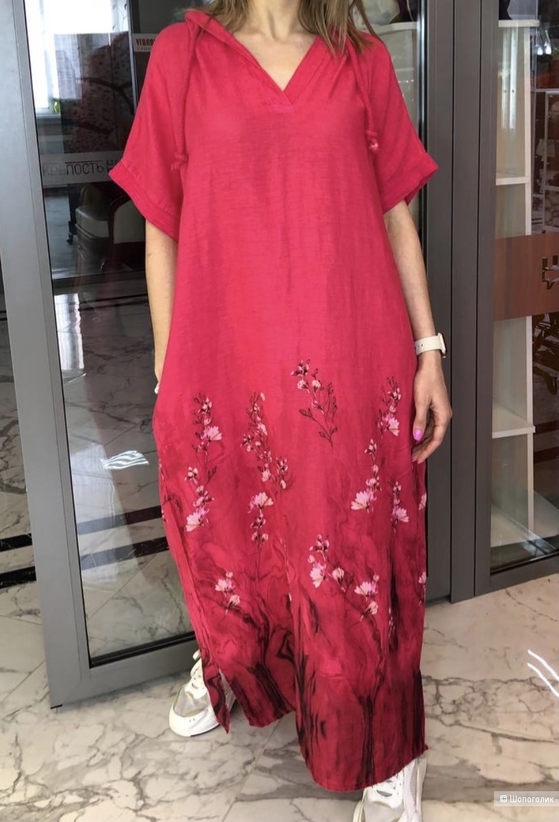 Платье бохо Boho Sakura puro lino, 48-54