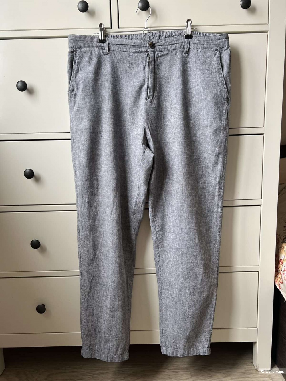Брюки, лен Uniqlo, р. 52