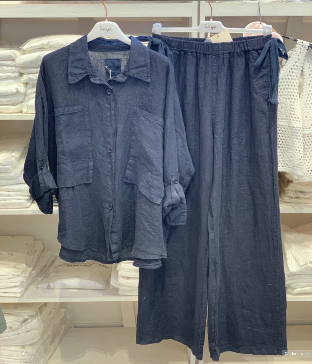 Рубашка лен 100% Linen Touch Wiya, oversize