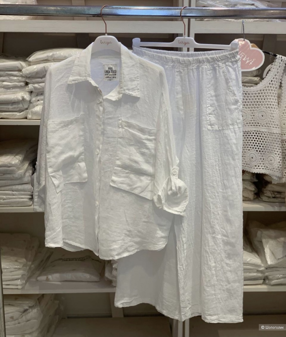 Рубашка лен 100% Linen Touch Wiya, oversize
