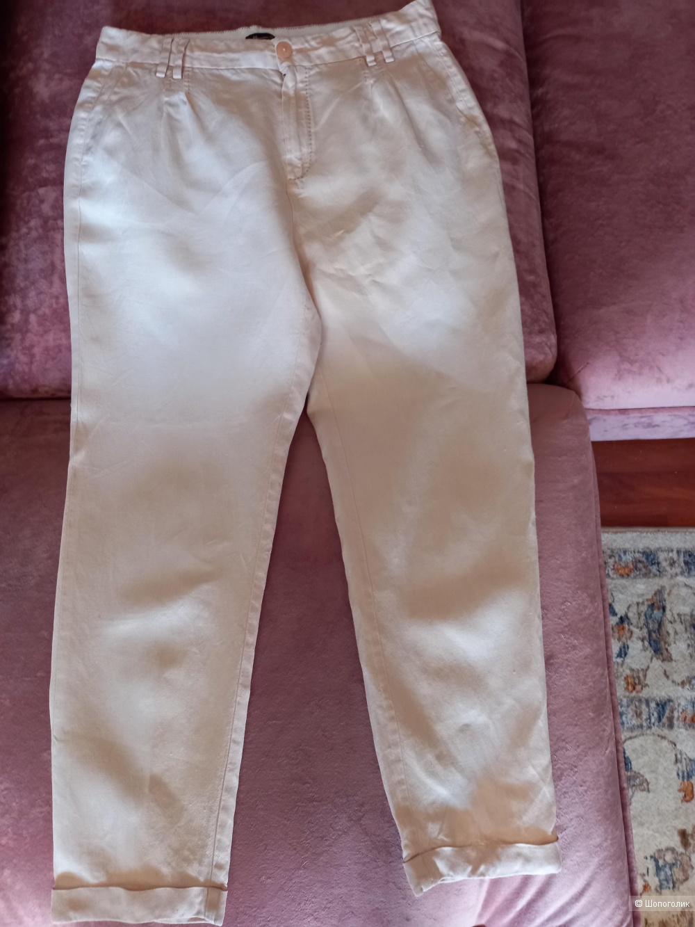 Брюки льняные Massimo dutti, размер 32, российский 46.