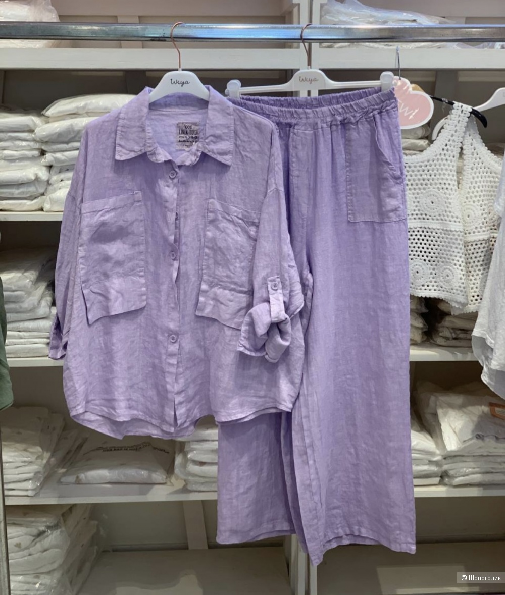 Рубашка лен 100% Linen Touch Wiya, oversize