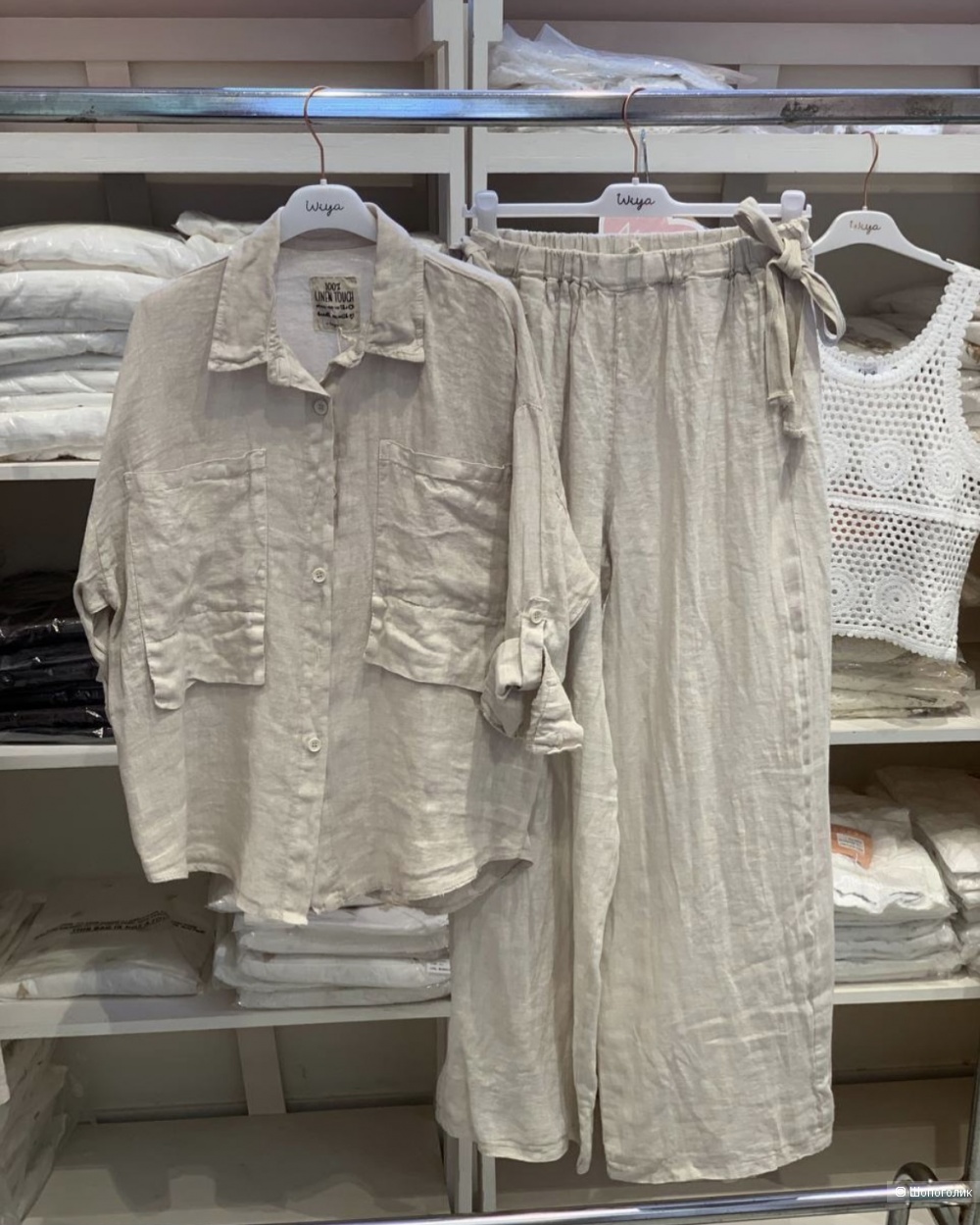 Рубашка лен 100% Linen Touch Wiya, oversize