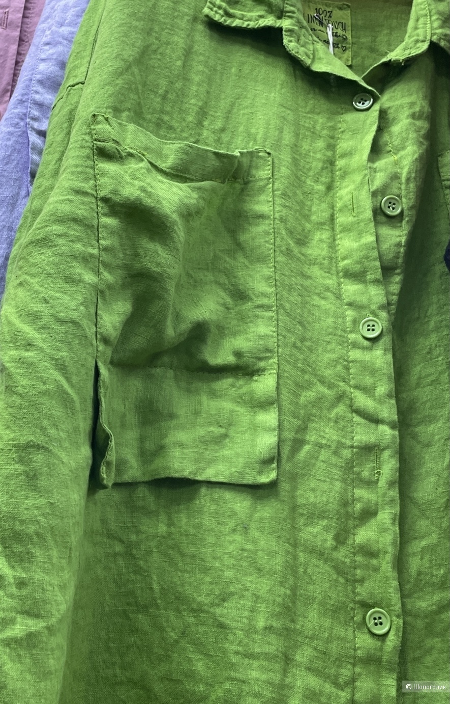 Рубашка лен 100% Linen Touch Wiya, oversize