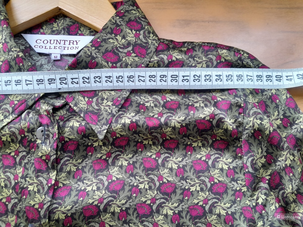 Рубашка шелковая "COUNTRY COLLECTION", р.М