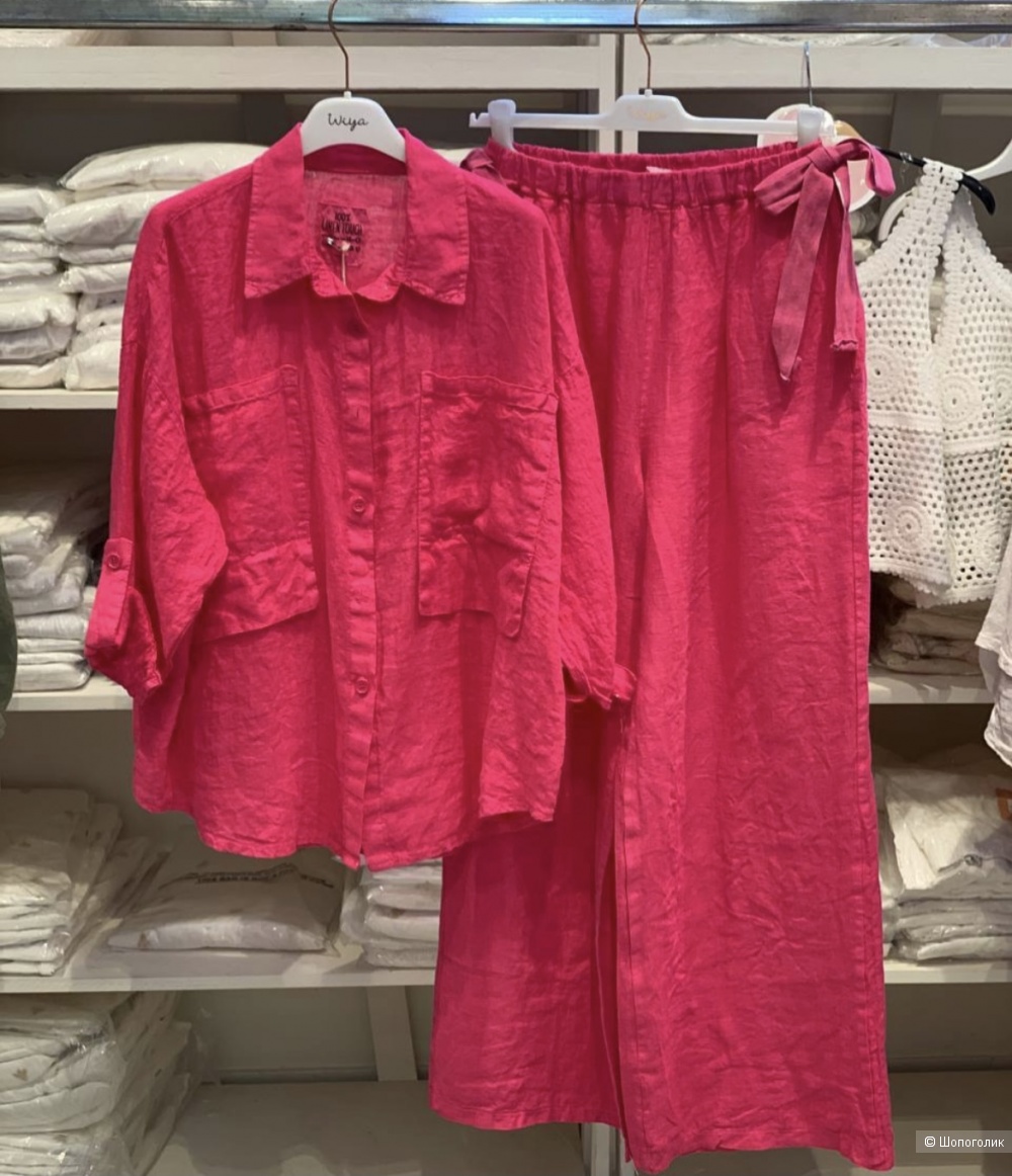 Рубашка лен 100% Linen Touch Wiya, oversize