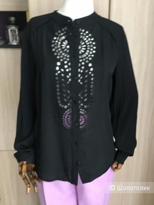 Atos Lombardini, блуза из смесового  шелка, 44 ит