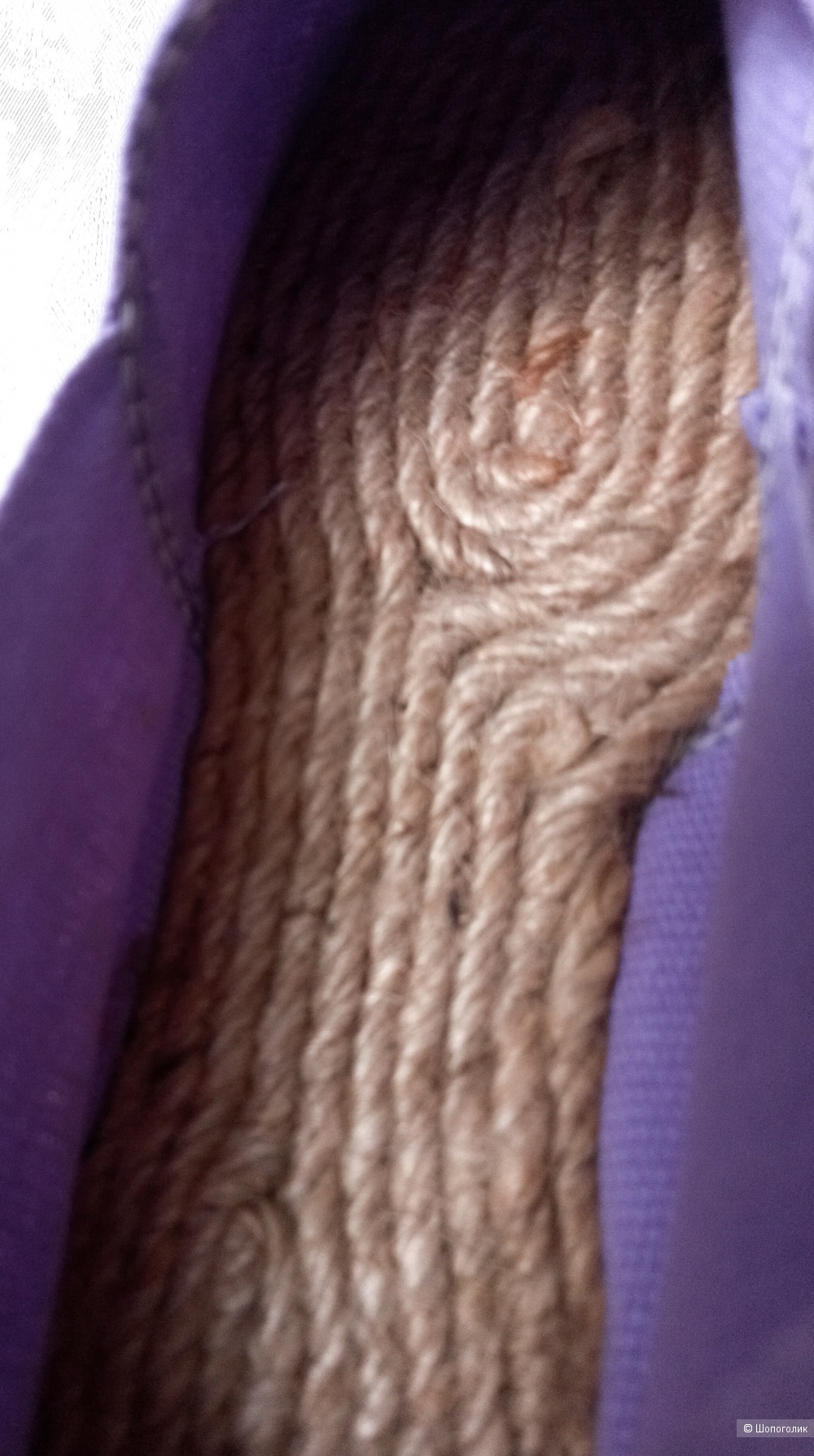 Эспадрильи из хлопка, лавандовые, Франция, 37- 39