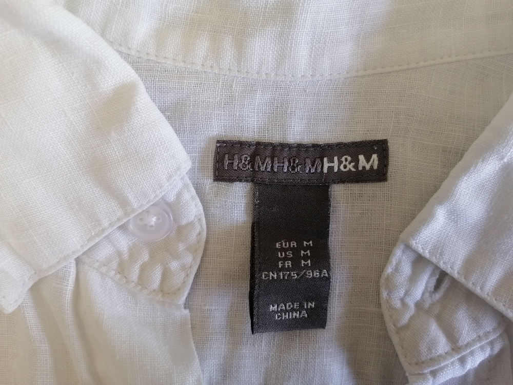 Рубашка Лен H&M, размер М