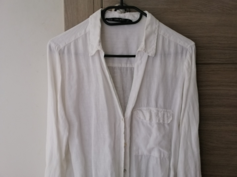 Рубашка Лен Zara Basic, размер 46