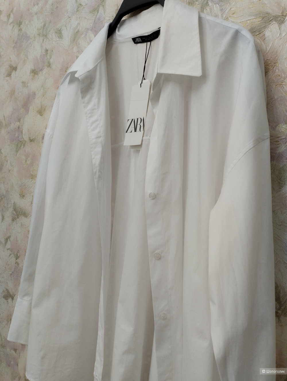 Рубашка Zara, оверсайз, размер росс. 50-52