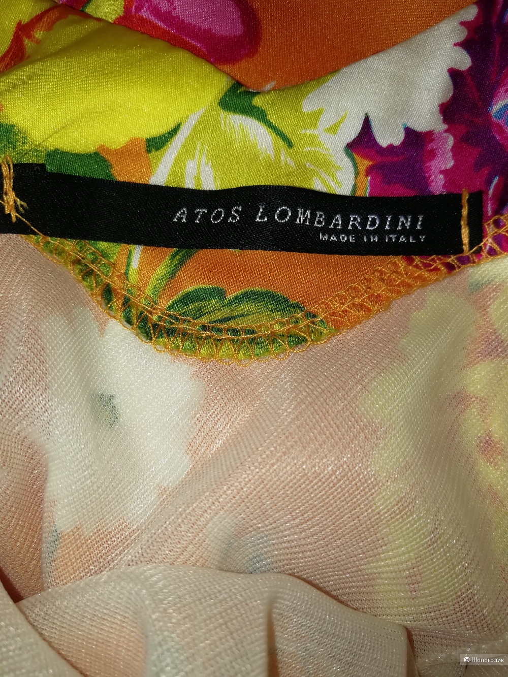 Платье Atos Lombardini , 100% шелк, размер 44