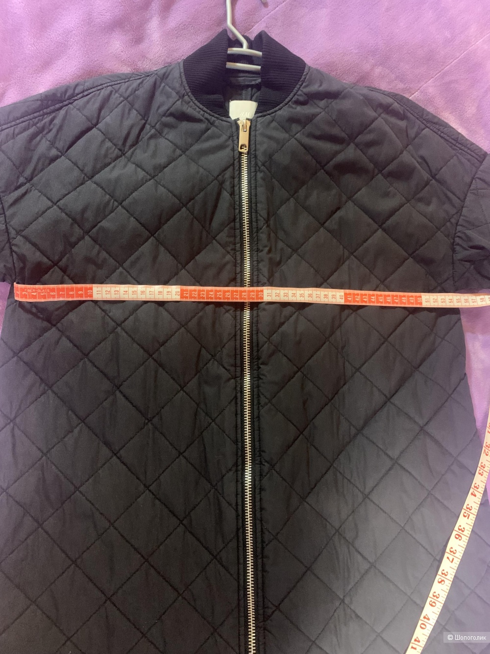 Стеганое пальто H&M размер XS ( оверсайз)