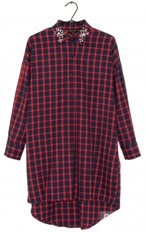 Платье-рубашка Zara 48/48+/oversize