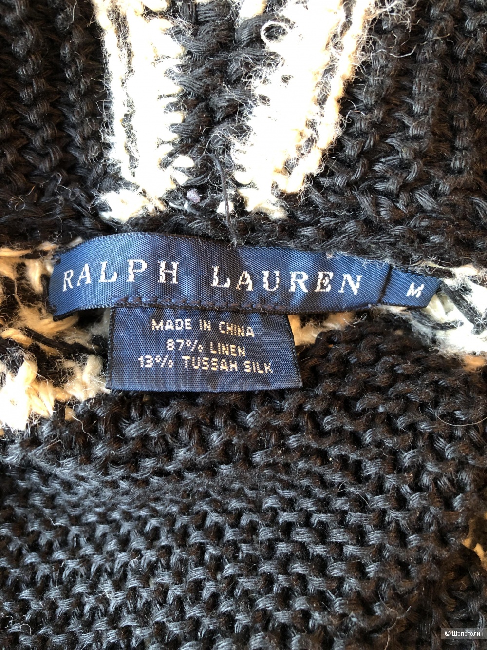 Кардиган лен/шелк Ralph Lauren Blue Label, размер M