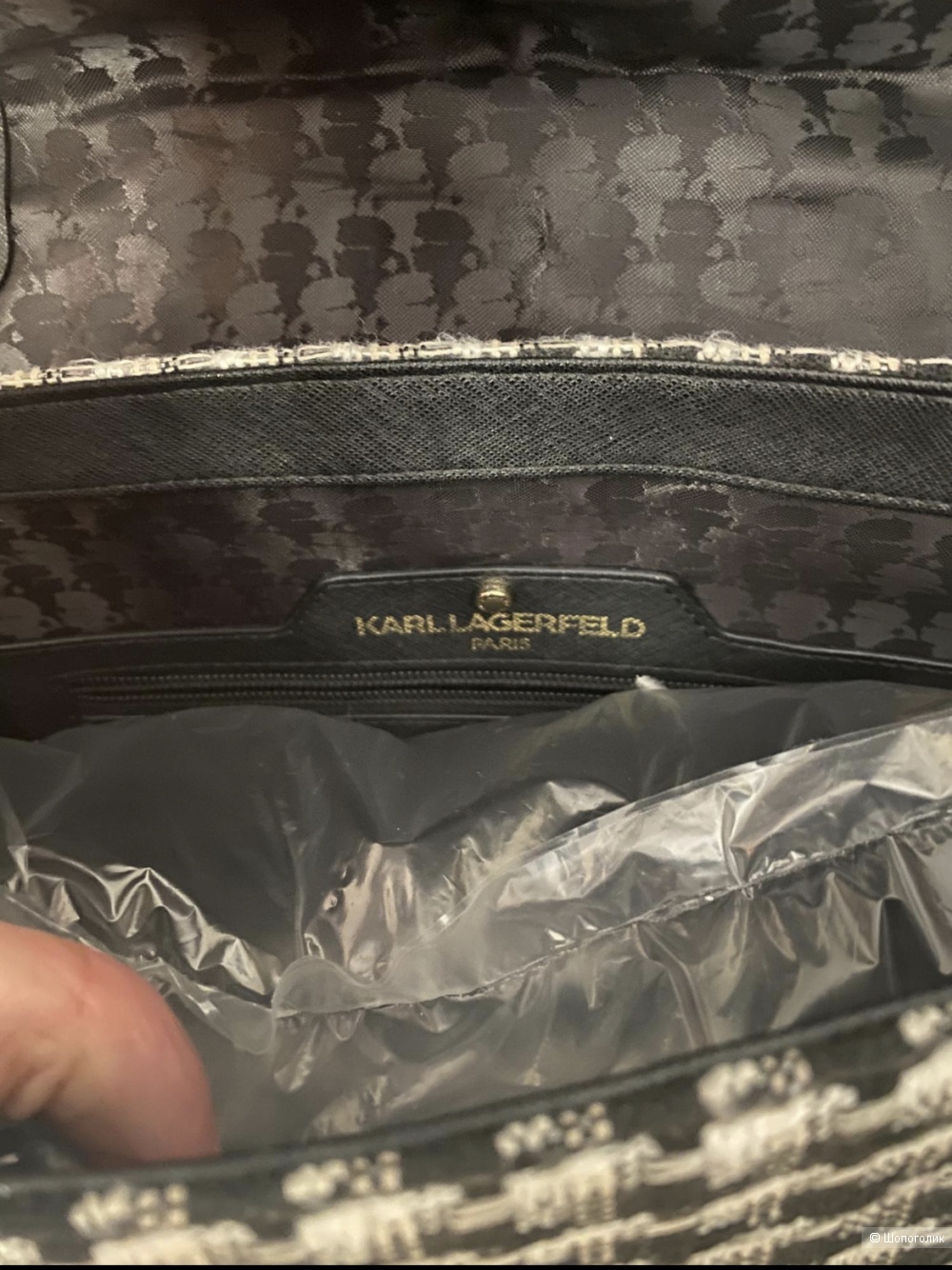 Сумка, Karl Lagerfeld, твид.