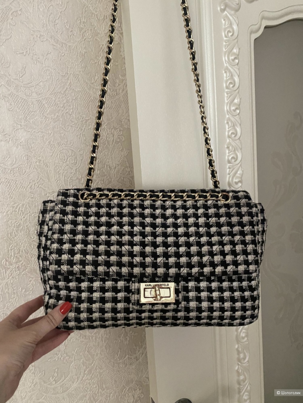 Сумка, Karl Lagerfeld, твид.