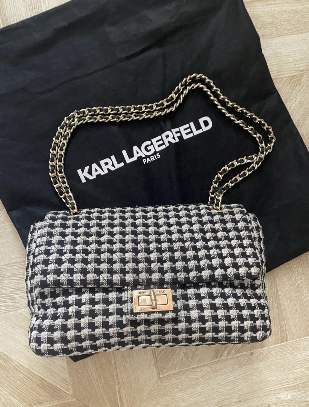 Сумка, Karl Lagerfeld, твид.