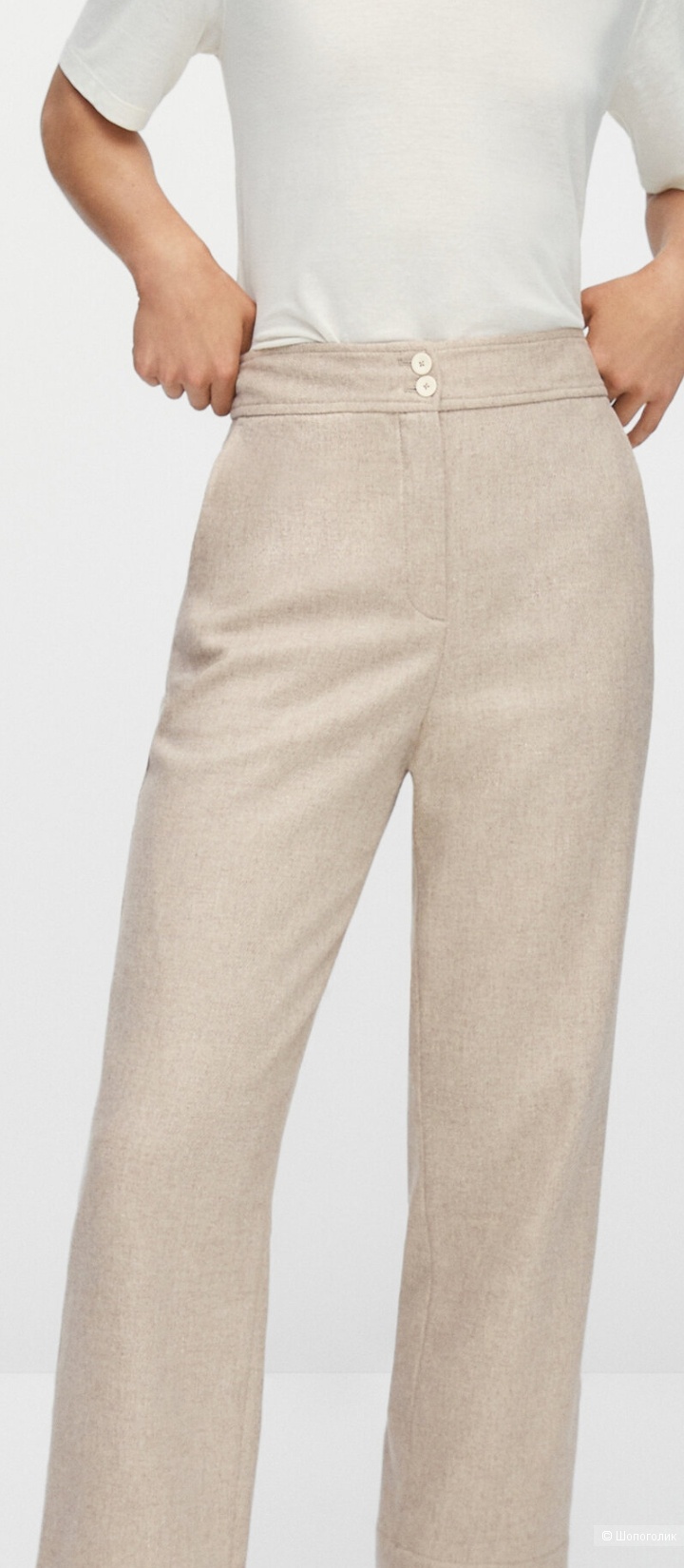 Шерстяные брюки Massimo Dutti, размер 50 +/-