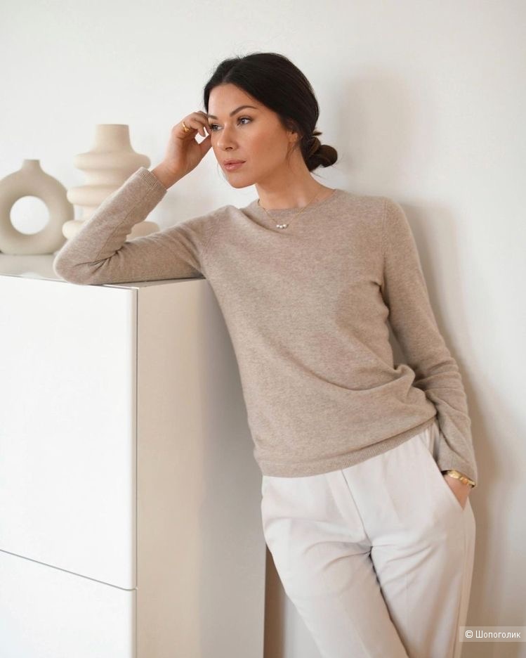 Джемпер кашемир Melange latte, 42-50