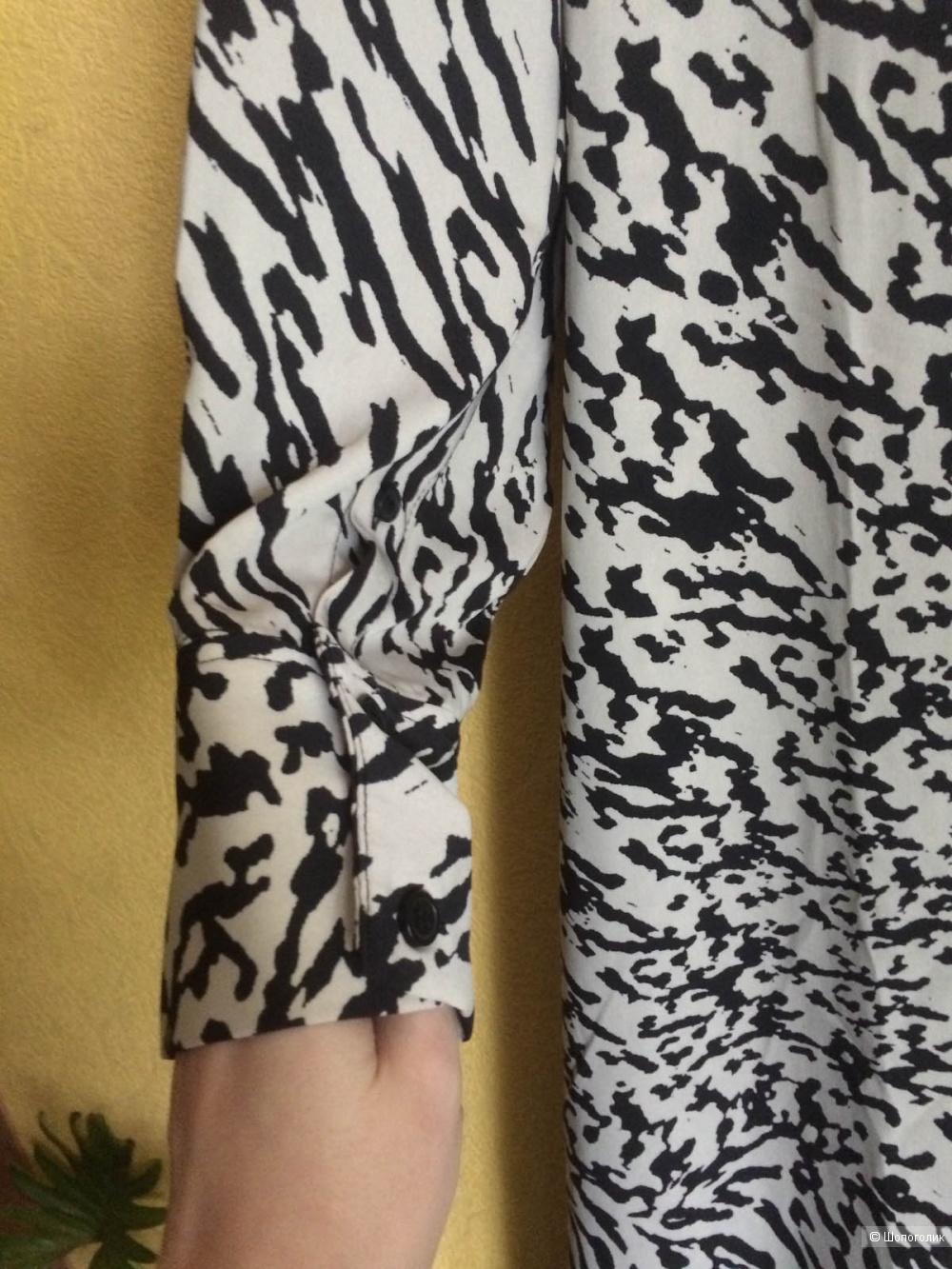 Платье-рубашка H&M, M-L.
