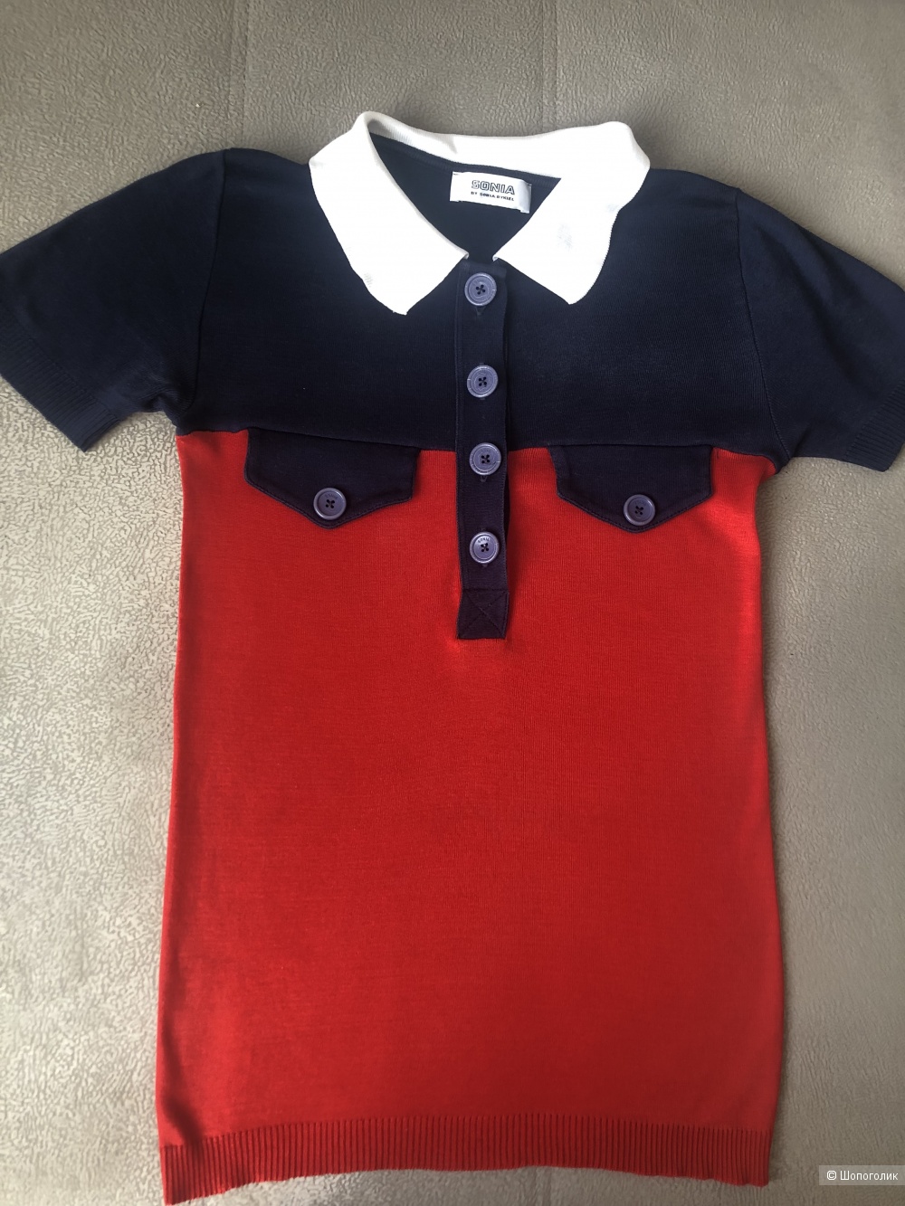 Трикотажное поло SONIA RYKIEL (XS)