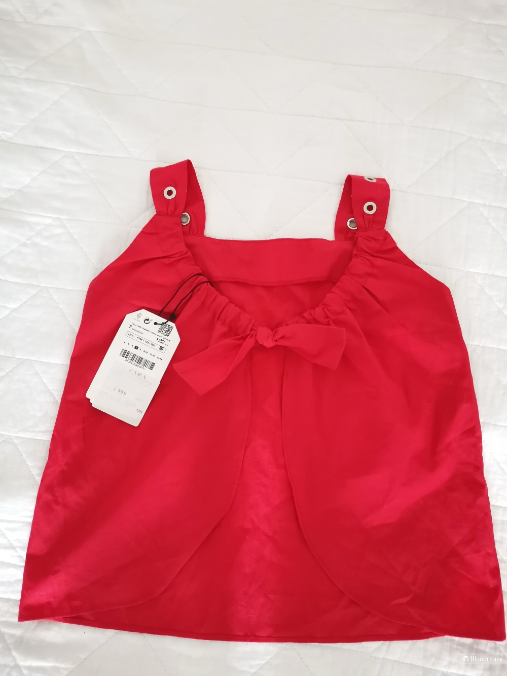 Блузка Zara для девочки. Размер 7 (122)