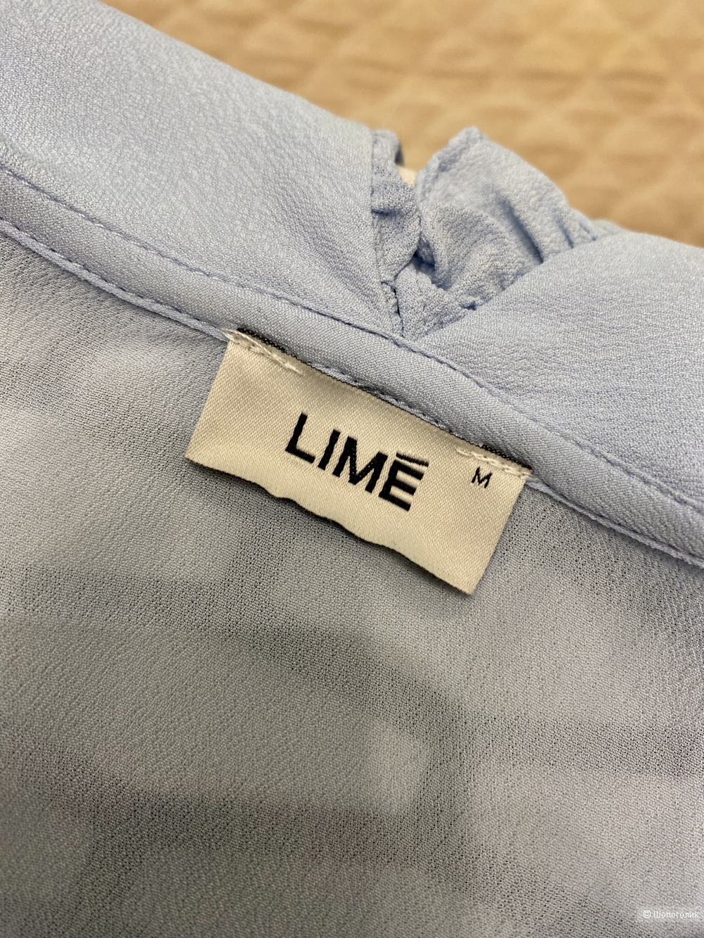 Блуза с отложным воротником Lime, M